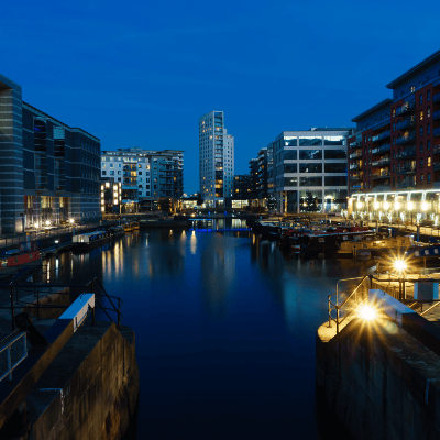 Photo of Leeds, UK at night